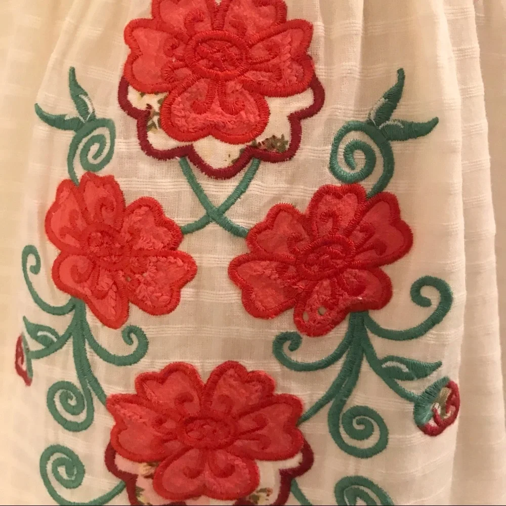 Pura Vida Embroidered Camisole Cotton Top Size Small - Picture 5 of 16